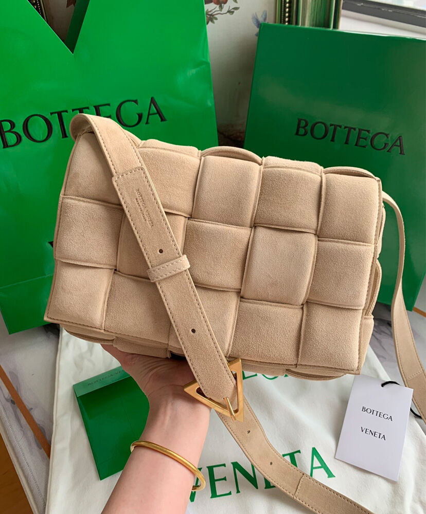 Bottega Veneta Padded Cassette Bag Leather Apricot